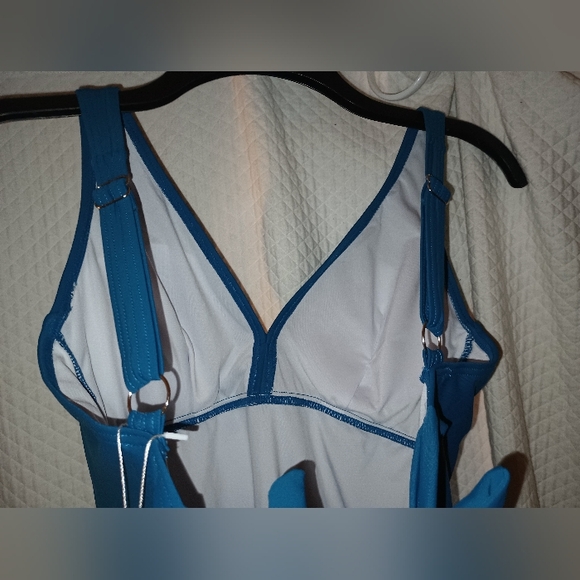 One Piece Swimsuits Tummy Control Ruched Push Up Bathing Suit Tie Back - Picture 6 of 10